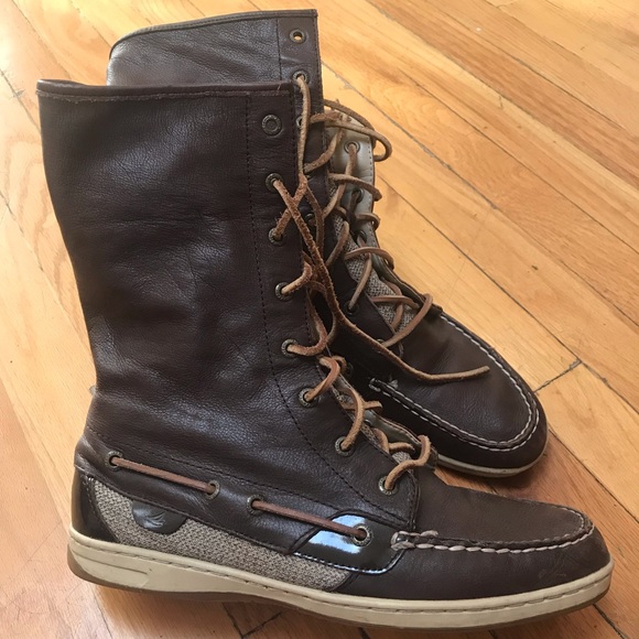 sperry high top boots